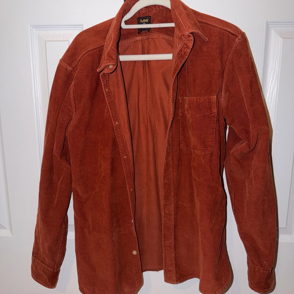 Lee Burnt Orange Corduroy Shirt